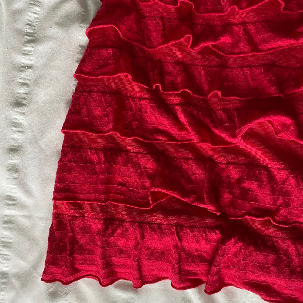 Express Ruffled Strapless Mini Dress - Picture 3 of 4